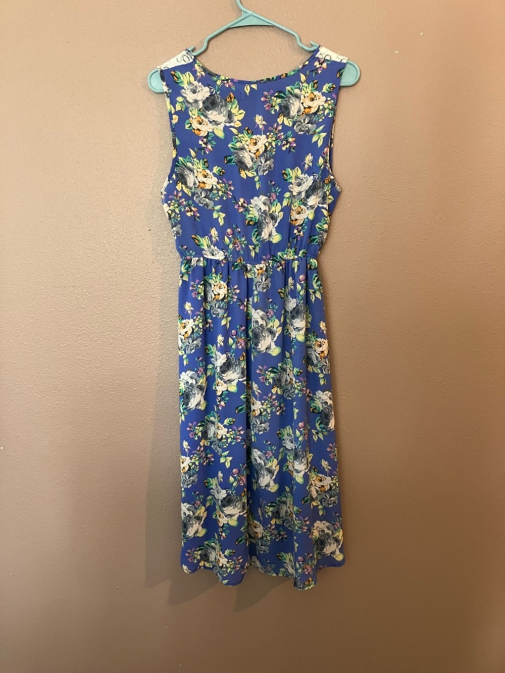 Romy purple Floral Sleeveless Casual Dress